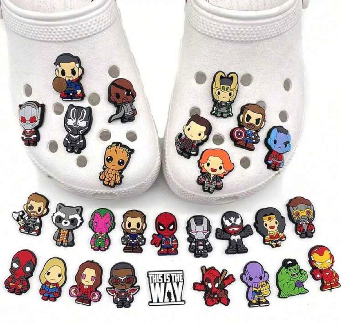 Pack 10 pz Dibujos animados para zapatos