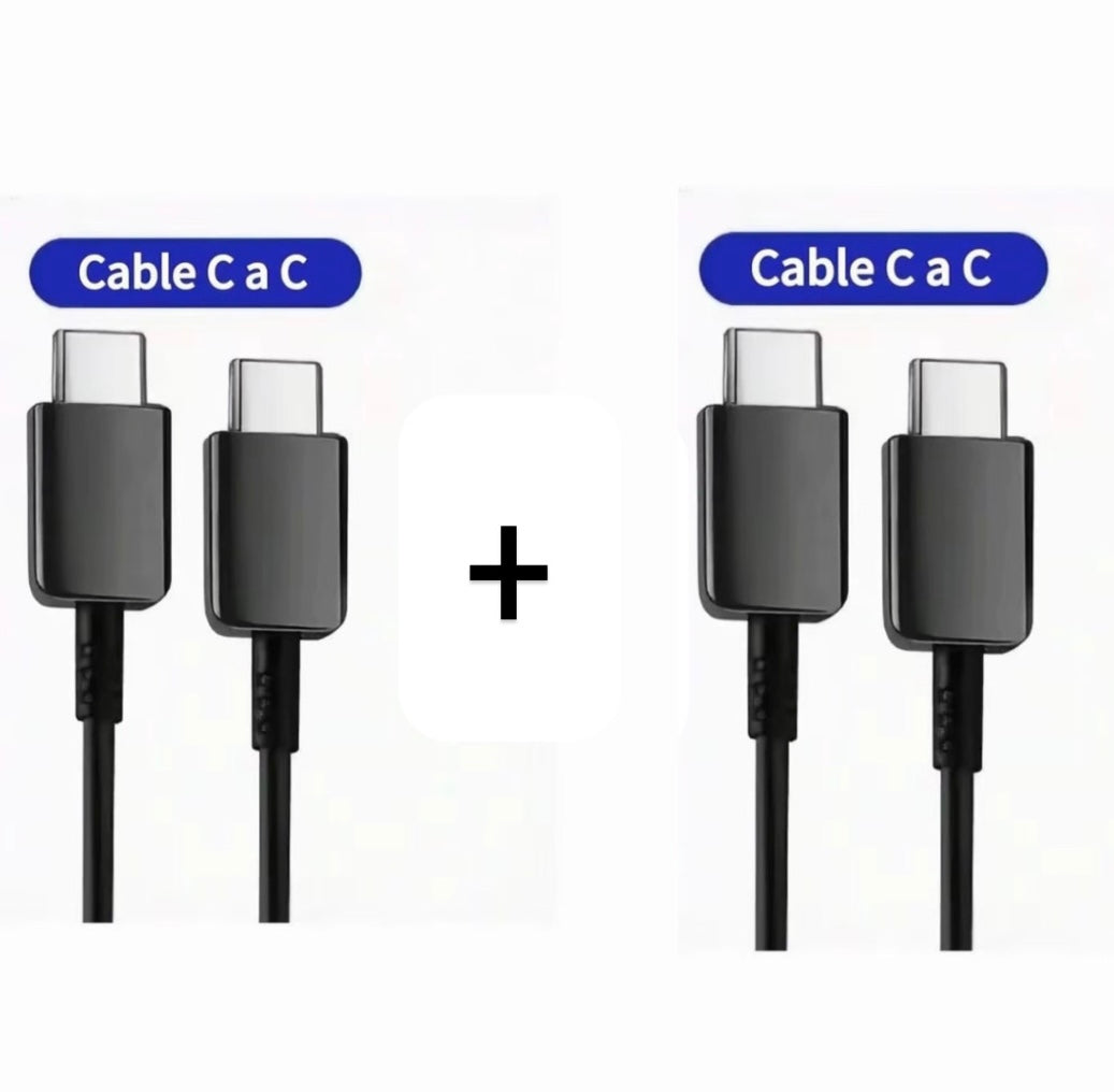 Cargador carga rápida 45w Samsung Entrada tipo C y cable C