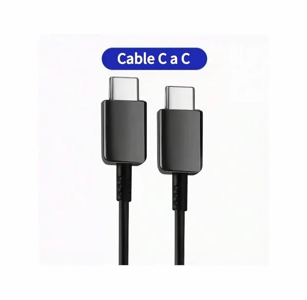 Cargador carga rápida 45w Samsung Entrada tipo C y cable C
