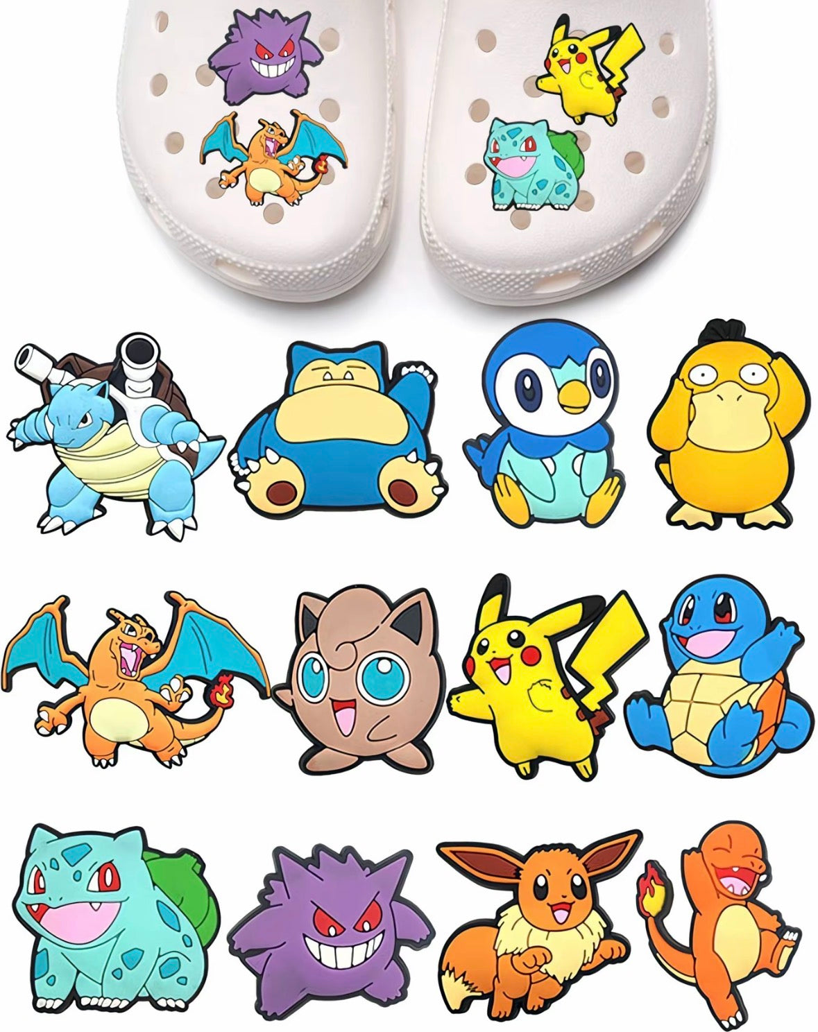 Pack 10 pz figuras animadas para zapatos