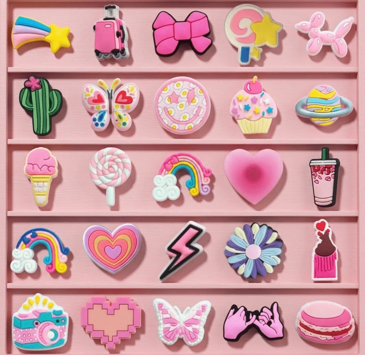 Pack 10 pz dibujos animados para zapatos
