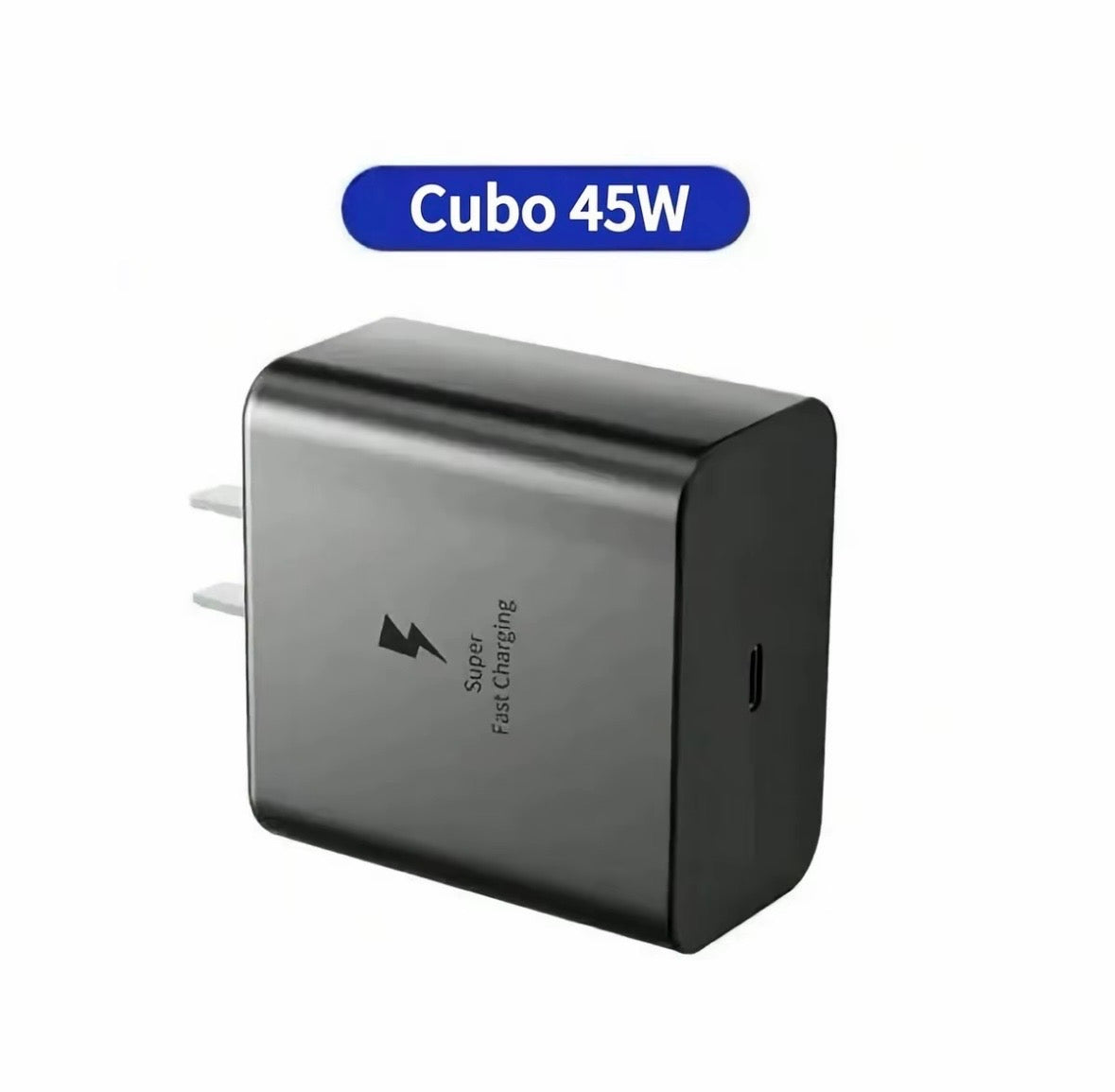 Cargador carga rápida 45w Samsung Entrada tipo C y cable C