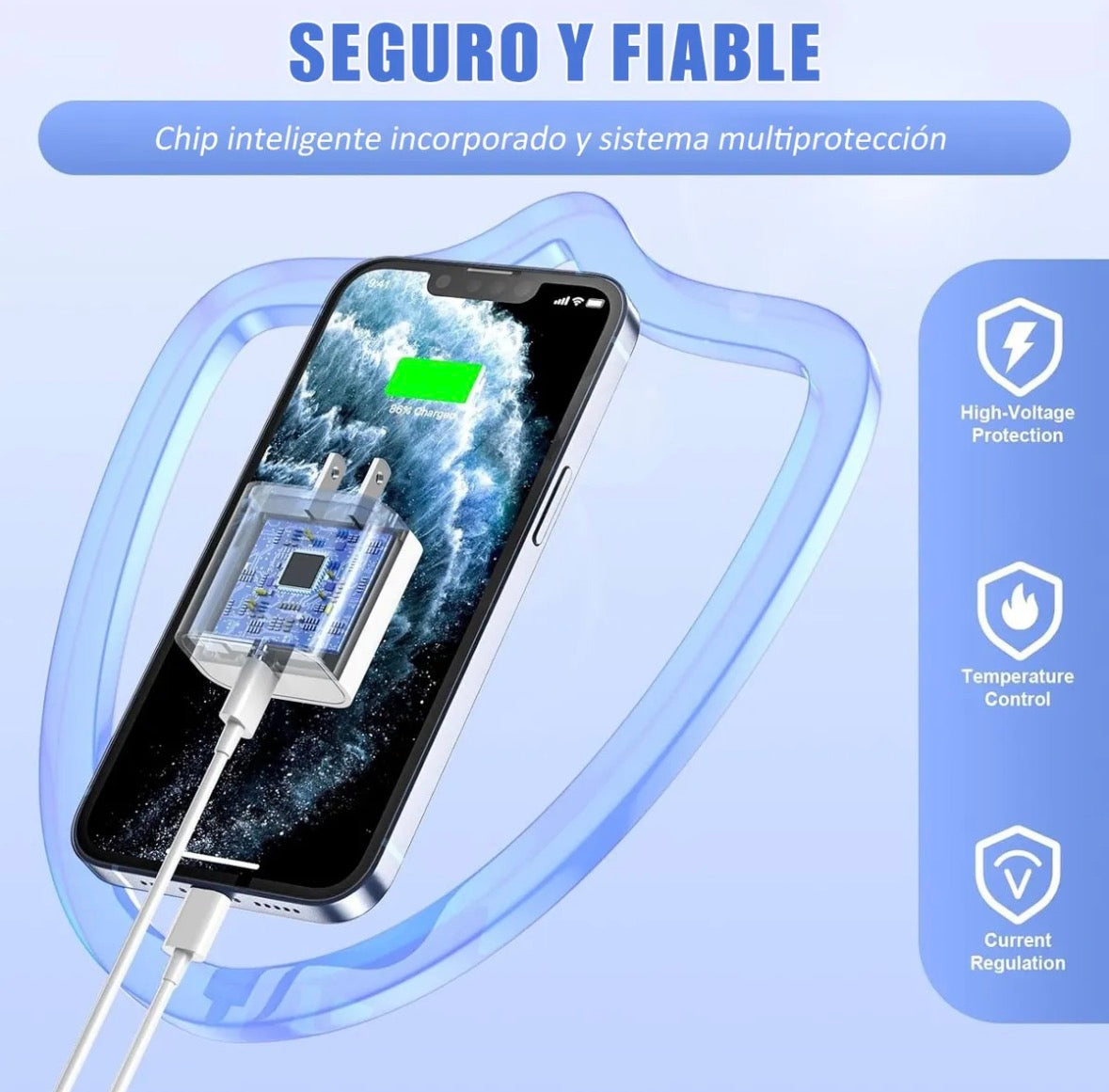 Cargador completo para iPhone 15’s, 16’s, 17’s - 35w - C a C